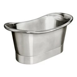 Trafalgar Nickel 1500 x 710mm Double Ended Slipper Roll Top Bath Tub -Bathroom Baths Shop COPD215 detail2 460