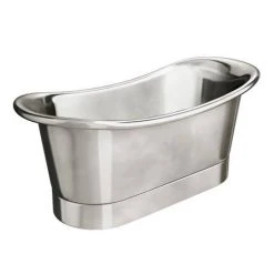 Trafalgar Nickel 1700 x 710mm Double Ended Slipper Roll Top Bath Tub -Bathroom Baths Shop COPD217 d2 460