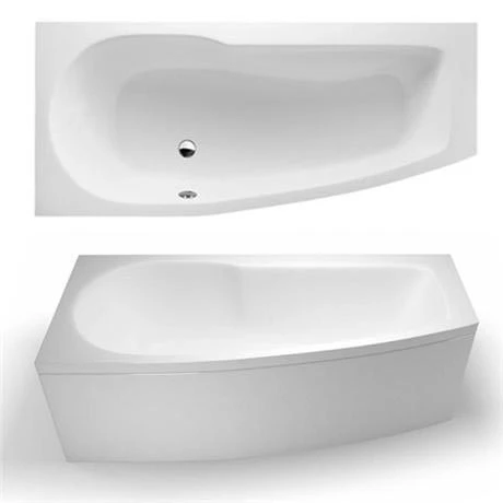 Cleargreen - EcoCurve 1700 x 750 Shower Bath with Front Panel & Bathscreen 5 Cleargreen - EcoCurve 1700 x 750 Shower Bath with Front Panel & Bathscreen - Image 3