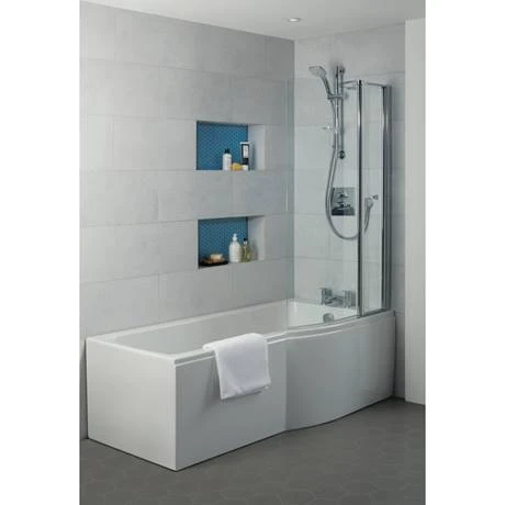 Ideal Standard Connect Air 1700mm P-Shaped Shower Bath 4 Ideal Standard Connect Air 1700mm P-Shaped Shower Bath - Image 2
