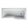 Ideal Standard Connect Air 1700mm P-Shaped Shower Bath 2 Ideal Standard Connect Air 1700mm P-Shaped Shower Bath -Bathroom Baths Shop E108301 P