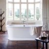 Burlington London 1800 x 850mm Round Soaking Tub - E18 -Bathroom Baths Shop E18 p