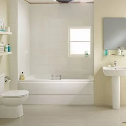 Ideal Standard Tempo Arc 1700 x 750mm 0TH Double Ended Idealform Bath -Bathroom Baths Shop E256601 D1 460