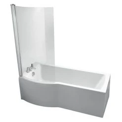 Ideal Standard Tempo Arc 1700mm P-Shaped Shower Bath 11 Ideal Standard Tempo Arc 1700mm P-Shaped Shower Bath -Bathroom Baths Shop E256801 D5 460