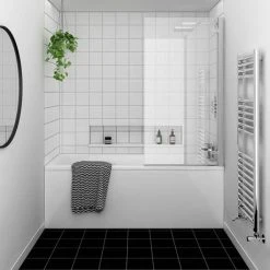 Nuie Square Hinged Linton Shower Bath -Bathroom Baths Shop ERSSQLINTON d4 460