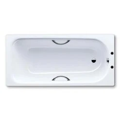 Kaldewei Eurowa 1500 x 700mm Steel Enamel Bath with Twin Grip Handles (2TH)
