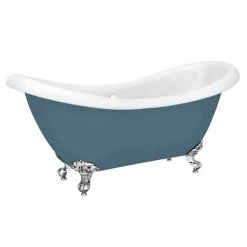 Earl Blue 1750 Double Ended Roll Top Slipper Bath w. Ball + Claw Leg Set 13 Earl Blue 1750 Double Ended Roll Top Slipper Bath w. Ball + Claw Leg Set -Bathroom Baths Shop Earl Blue 1750 Double Ended Roll Top Slipper Bath d5 460