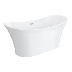 Nova 1750 Modern Double Ended Slipper Bath -Bathroom Baths Shop FB60 detail3 460