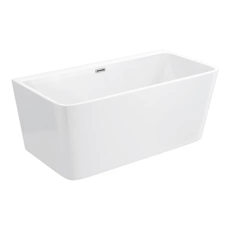 Orion 1500 x 750mm Small Back To Wall Modern Square Bath 4 Orion 1500 x 750mm Small Back To Wall Modern Square Bath - Image 2
