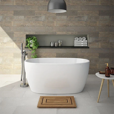 Snowden 1300 Small Modern Freestanding Bath 3 Snowden 1300 Small Modern Freestanding Bath