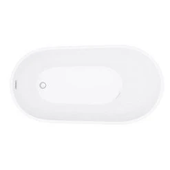 Toreno 1370 Small Modern Slipper Free Standing Bath 11 Toreno 1370 Small Modern Slipper Free Standing Bath -Bathroom Baths Shop GD8225 137 n d1 460