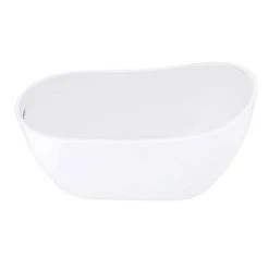 Toreno 1370 Small Modern Slipper Free Standing Bath 12 Toreno 1370 Small Modern Slipper Free Standing Bath -Bathroom Baths Shop GD8225 137 n d2 460