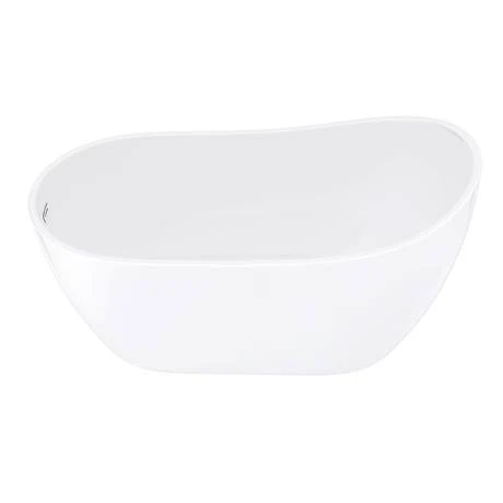 Toreno 1370 Small Modern Slipper Free Standing Bath 7 Toreno 1370 Small Modern Slipper Free Standing Bath - Image 5
