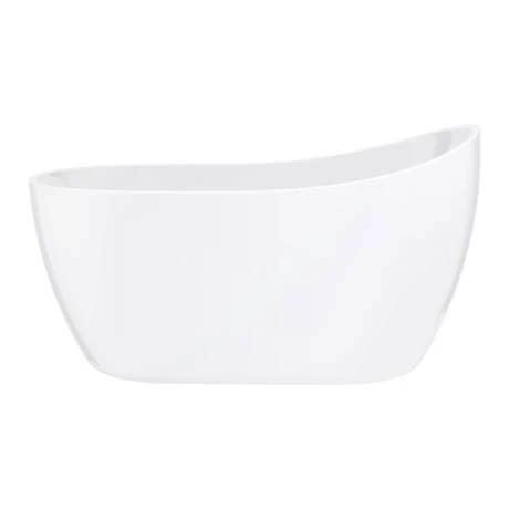 Toreno 1370 Small Modern Slipper Free Standing Bath 8 Toreno 1370 Small Modern Slipper Free Standing Bath - Image 6