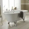 Nuie Grosvenor 1500 Small Double Ended Roll Top Bath inc. Chrome Legs -Bathroom Baths Shop Grosvenor 1490mm Double Ended Free Standing Bath with Chrome Leg Set p