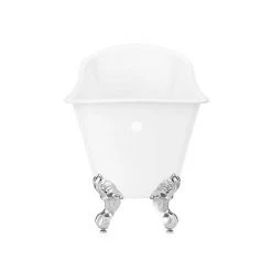 Harlow 1610 x 705mm Slipper Bath + Chrome Leg Set -Bathroom Baths Shop HARLOW1795B d5 460