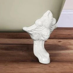 Hurlingham Belvoir 0TH Cast Iron Roll Top Bath (1840x780mm) with White Feet -Bathroom Baths Shop HUR034 036 d1 460