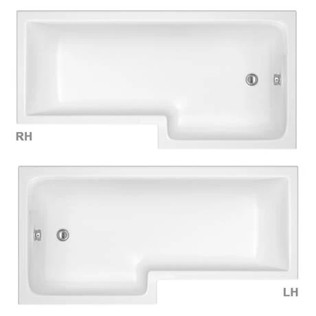 Milan Shower Bath - 1600mm L Shaped with Double Hinged Screen + Panel 5 Milan Shower Bath - 1600mm L Shaped with Double Hinged Screen + Panel - Image 3