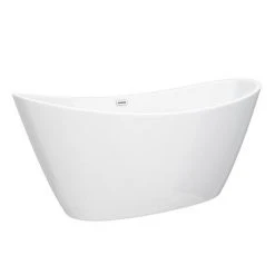 Sofia 1700 x 800mm Modern Double Ended Freestanding Bath -Bathroom Baths Shop LBT17W n d5 460