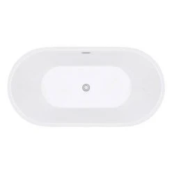 Brooklyn 1500 x 750mm Small Double Ended Free Standing Bath -Bathroom Baths Shop LBT27W detail4n 460