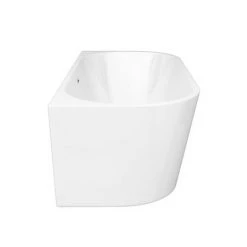 Apollo Back To Wall Modern Curved Bath (1700 x 800mm) -Bathroom Baths Shop LBT40W n d3 460