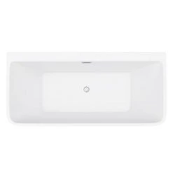 Orion Back To Wall Modern Square Bath (1700 x 735mm) -Bathroom Baths Shop LBT41W n d4 460