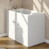 Milton Walk In 1210mm Deep Soak Bath inc. Front + End Panels -Bathroom Baths Shop Lindley Easy Access 1210mm Deep Soak Bath p