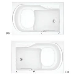 Milton Luxury Mini Walk In 1060mm Easy Access Deep Soak Bath inc. Front + End Panels 7 Milton Luxury Mini Walk In 1060mm Easy Access Deep Soak Bath inc. Front + End Panels -Bathroom Baths Shop M0234 d2 460