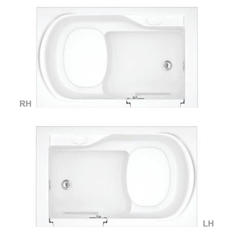 Milton Luxury Mini Walk In 1060mm Easy Access Deep Soak Bath inc. Front + End Panels 5 Milton Luxury Mini Walk In 1060mm Easy Access Deep Soak Bath inc. Front + End Panels - Image 3