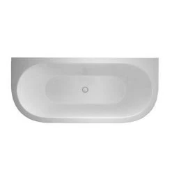 Crosswater Serene Back To Wall Bath (1700 x 750mm) -Bathroom Baths Shop M4NCW M4BCW D1 460