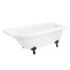 Appleby 1700 Roll Top Shower Bath + Matt Black Leg Set -Bathroom Baths Shop MBAP1700B p