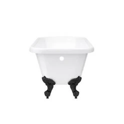 Bromley 1780 Single Ended Roll Top Bath + Matt Black Leg Set -Bathroom Baths Shop MBBROM1780B detail3 460