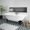 Duke 1795 Traditional Roll Top Bath + Matt Black Leg Set -Bathroom Baths Shop MBDUKE1795B n p