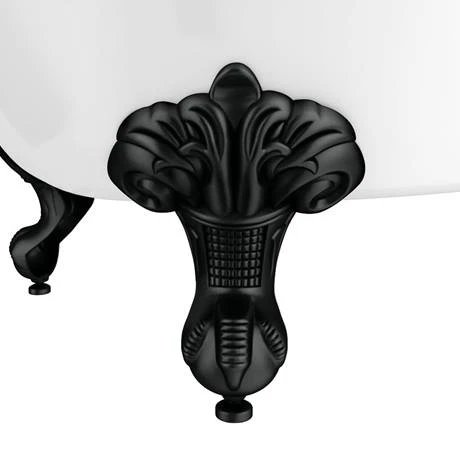 Oxford 1710 Roll Top Slipper Bath + Matt Black Leg Set 4 Oxford 1710 Roll Top Slipper Bath + Matt Black Leg Set - Image 2