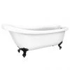 Oxford 1710 Roll Top Slipper Bath + Matt Black Leg Set 2 Oxford 1710 Roll Top Slipper Bath + Matt Black Leg Set -Bathroom Baths Shop MBOX1710B p