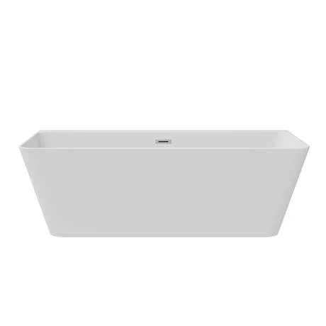 Mileto Square Back to Wall Modern Bath (1700 x 800mm) 4 Mileto Square Back to Wall Modern Bath (1700 x 800mm) - Image 2