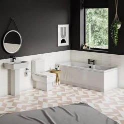 Monza 1800 x 800 Single Ended Bath with Curved Tap Ledge 9 Monza 1800 x 800 Single Ended Bath with Curved Tap Ledge -Bathroom Baths Shop MZC177 d4 460 1