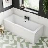 Monza 1700 x 700 Double Ended Rectangular Bath -Bathroom Baths Shop MZDE177 prod