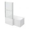 Milan Shower Bath - 1500mm L Shaped inc. Screen with Rail + Panel 2 Milan Shower Bath - 1500mm L Shaped inc. Screen with Rail + Panel -Bathroom Baths Shop Milan Shower Bath 1500mm L Shaped Screen with Rail and Panel lrg 460