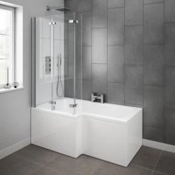 Milan Shower Bath - 1500mm L Shaped with Double Hinged Screen + Panel 8 Milan Shower Bath - 1500mm L Shaped with Double Hinged Screen + Panel -Bathroom Baths Shop Milan Shower Bath 1500mm L Shaped with Double Hinged Screen Panel detail1 460