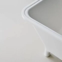 Clearwater - Lonio Natural Stone Bath Hand Polished White - 1700 x 750mm - N19 -Bathroom Baths Shop N19 detail2 460