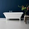 Clearwater - Lonio Natural Stone Bath Hand Polished White - 1700 x 750mm - N19 -Bathroom Baths Shop N19 lrg 670