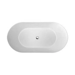 Crosswater MPRO Petite Stone Gloss Freestanding Bath (1500 x 800mm) -Bathroom Baths Shop N1ACSCW D3 460 1