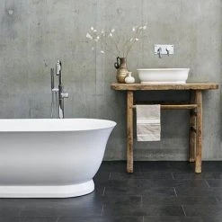 Clearwater Florenza 1828 x 864mm ClearStone Gloss White Bath -Bathroom Baths Shop N23CS D2 460