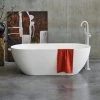 Crosswater MPRO Grande Matt White Clearstone Freestanding Bath (1690 x 800mm) -Bathroom Baths Shop N2ACSCW P