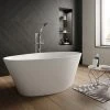 Hudson Reed Rose L1510 x W760mm Oval Freestanding Bath - NBB002 -Bathroom Baths Shop NBB002 p