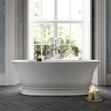 Old London Farringdon L1555 x W740mm Double Ended Freestanding Bath - NBB004 3 Old London Farringdon L1555 x W740mm Double Ended Freestanding Bath - NBB004