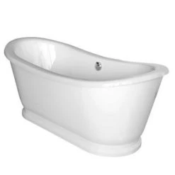 Nuie Alice 1750 Double Ended Roll Top Slipper Bath with Skirt -Bathroom Baths Shop NFB002 detail2 375