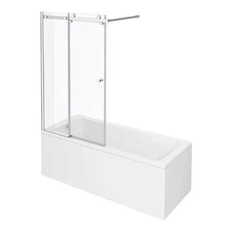 Nova Square Single Ended Bath with Sliding Bath Screen 4 Nova Square Single Ended Bath with Sliding Bath Screen - Image 2