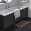 Hudson Reed Hacienda Black 1700 Front Straight Bath Panel - OFF677